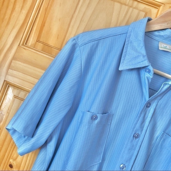 VINTAGE Haband poly mesh short sleeve shirt size large - Picture 3 of 8